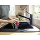 Змішувач для кухні з висувним виливом Hansgrohe Zesis M33 150 74820670 Matt Black