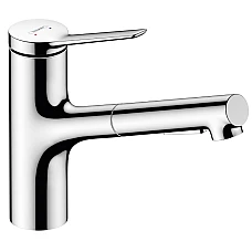 Змішувач для кухні з висувним виливом sBox Hansgrohe Zesis M33 150 74821000 Chrome