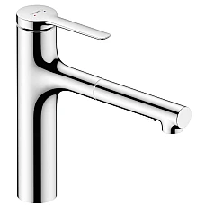 Змішувач для кухні з висувним виливом sBox Hansgrohe Zesis M33 160 74823000 Chrome