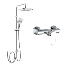 Душовий набір IMPRESE LESNA BILA DESNE (15070+T-00260SQ) хром