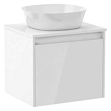 Шафка з накладним умивальником 70 см IMPRESE BILOVEC білий