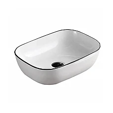 Умывальник накладной 45x32 IMPRESE BLACK EDGE