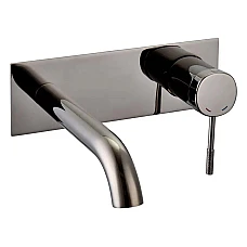 Змішувач прихованого монтажу для умивальника IMPRESE BRENTA графітовий хром