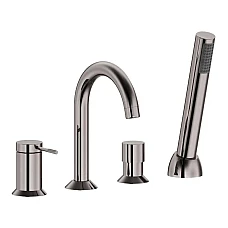 Смеситель для ванны с душем IMPRESE BRENTA графитовый