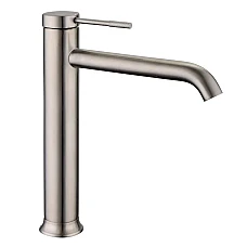 Змішувач для умивальника високий IMPRESE BRENTA нікель