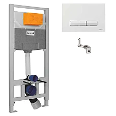 Комплект інсталяції для унітаза 3в1 IMPRESE (клавіша PANI біла)