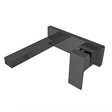 Змішувач прихованого монтажу для умивальника IMPRESE KARLOV чорний матовий