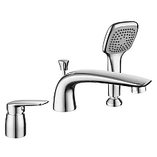 Смеситель для ванны на 3 отверстия IMPRESE PRAHA new хром