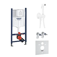 Система інсталяції для унітазу Grohe Rapid SL 3в1 з гігієнічним душем Paffoni Tweet Round Mix 3884000G/ZDUP110BO