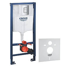 Система інсталяції для унітазу Grohe Rapid SL 3в1 з кнопкою Skate Cosmopolitan 38772001/37131000