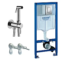 Система інсталяції для унітазу Grohe Rapid SL 3в1 з гігієнічним душем Paffoni Tweet R 38772001/ZDUP110CR