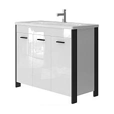 Тумба с умывальником Juventa Brooklyn Br-100 черная