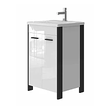 Тумба с умывальником Juventa Brooklyn Br-55 черная