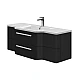 Тумба з умивальником Juventa Levanto Lv-130 чорна