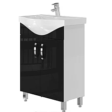 Тумба з умивальником Juventa TRENTO Trn-60 чорна