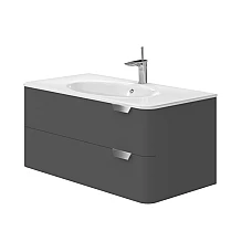 Тумба с умывальником Juventa Velluto Vlt-100 серая