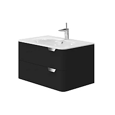 Тумба з умивальником Juventa Velluto Vlt-80 чорна