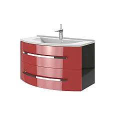 Тумба з умивальником Juventa Vanessa Vn-90 червона