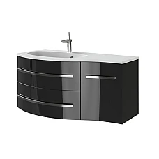 Тумба з умивальником Juventa Vanessa Vndl-110 чорна