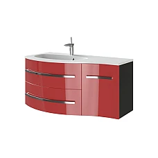 Тумба з умивальником Juventa Vanessa Vndl-110 червона