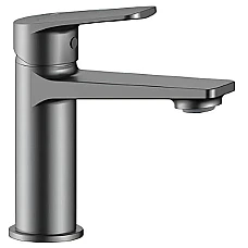 Смеситель для умывальника + клик клак KFA ARMATURA LUNA NEW 4332-815-61 графит