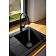Смеситель для кухни с гибким носиком KFA ARMATURA RUMBA DUO 6553-915-81 черный