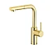 Змішувач для кухні з витяжним виливом KFA ARMATURA DUERO BASIC INOX 6623-110-39 матове золото