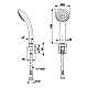 Душовий комплект KFA ARMATURA LUNA NEW 841-257-61 графіт