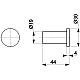 Крючок KFA ARMATURA MOZA 864-020-44 белый