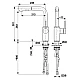 Смеситель для кухни с вытяжным изливом KFA ARMATURA DUERO BASIC INOX 6623-110-22