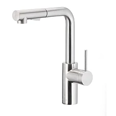 Смеситель для кухни с вытяжным изливом KFA ARMATURA DUERO BASIC INOX 6623-110-22