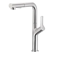 Змішувач для кухні з витяжним виливом KFA ARMATURA DUERO DESIGN INOX 6623-220-22