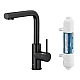 Смеситель для кухни с фильтром KFA ARMATURA DUERO PURE BASIC 6623-912-81 черный