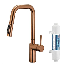 Змішувач для кухні з витяжним виливом KFA ARMATURA DUERO PURE STYLE 6623-312-34 мідь