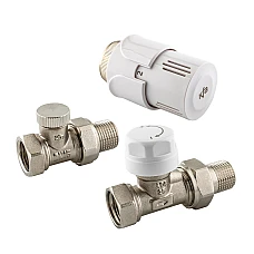 Термостатичний комплект для радіаторів DN15 KFA Armatura 757-040-07-BL