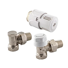 Термостатичний комплект для радіаторів DN15 KFA Armatura 757-140-07-BL