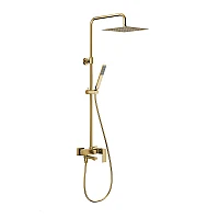 Душевая система с изливом KFA ARMATURA LOGON 5136-925-39 золото