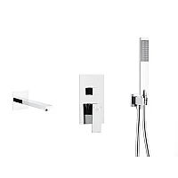 Змішувач для ванни з комплектом KFA ARMATURA LOGON 5139-401-00 хром