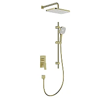 Душова система прихованого монтажу KFA ARMATURA MALAGA 4529-301-31 матове золото