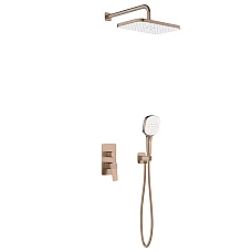 Душевая система скрытого монтажа KFA ARMATURA MALAGA 4529-501-34 красное золото