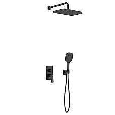 Душевая система скрытого монтажа KFA ARMATURA MALAGA 4529-501-81 черный