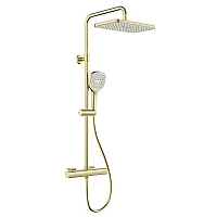 Душова система з термостатом KFA ARMATURA MALAGA 5756-910-31 матове золото