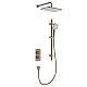 Душова система прихованого монтажу з термостатом KFA ARMATURA MALAGA 5759-301-34 червоне золото