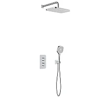 Душова система прихованого монтажу з термостатом KFA ARMATURA MALAGA 5759-501-00 хром