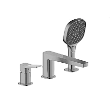 Змішувач на борт ванни на 3 отвори KFA ARMATURA MALAGA 4525-210-61 графіт