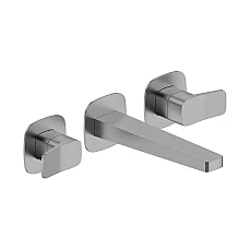 Змішувач для умивальника на 3 отвори KFA ARMATURA MALAGA 4529-821-61 графіт