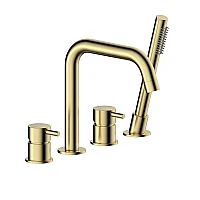 Змішувач для ванни на 4 отвори KFA ARMATURA MOZA 5035-210-31 золотий