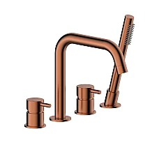 Змішувач для ванни на 4 отвори KFA ARMATURA MOZA 5035-210-34 мідь