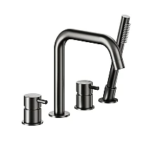 Змішувач для ванни на 4 отвори KFA ARMATURA MOZA 5035-210-61 графіт