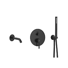 Смеситель скрытого монтажа для ванны KFA ARMATURA MOZA 5039-401-81 черный